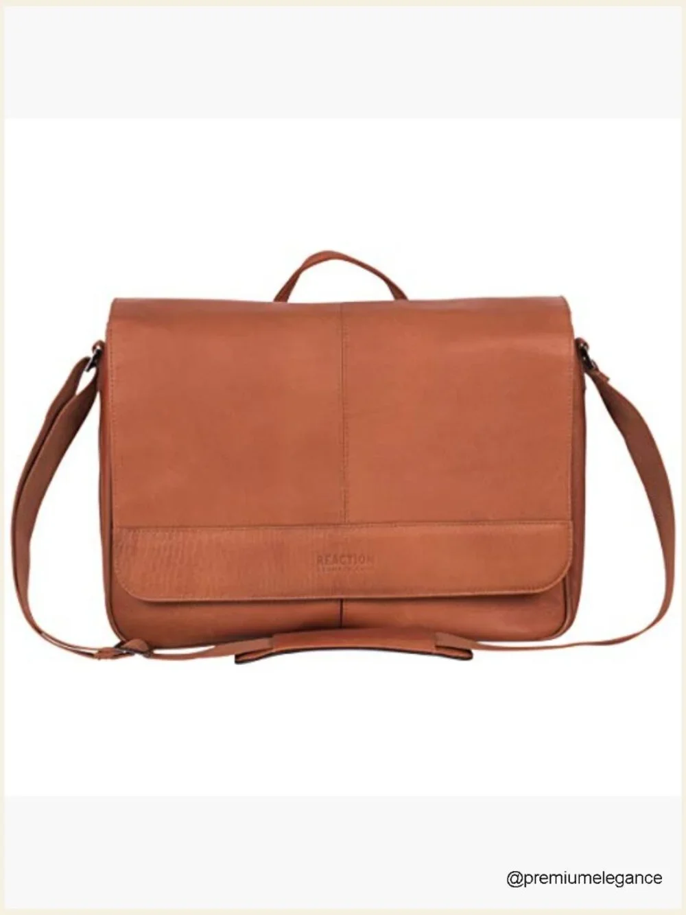 Full-Grain Colombian Leather Messenger Bag Fits 15.6